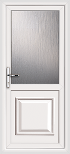 Reading Attina white upvc back door